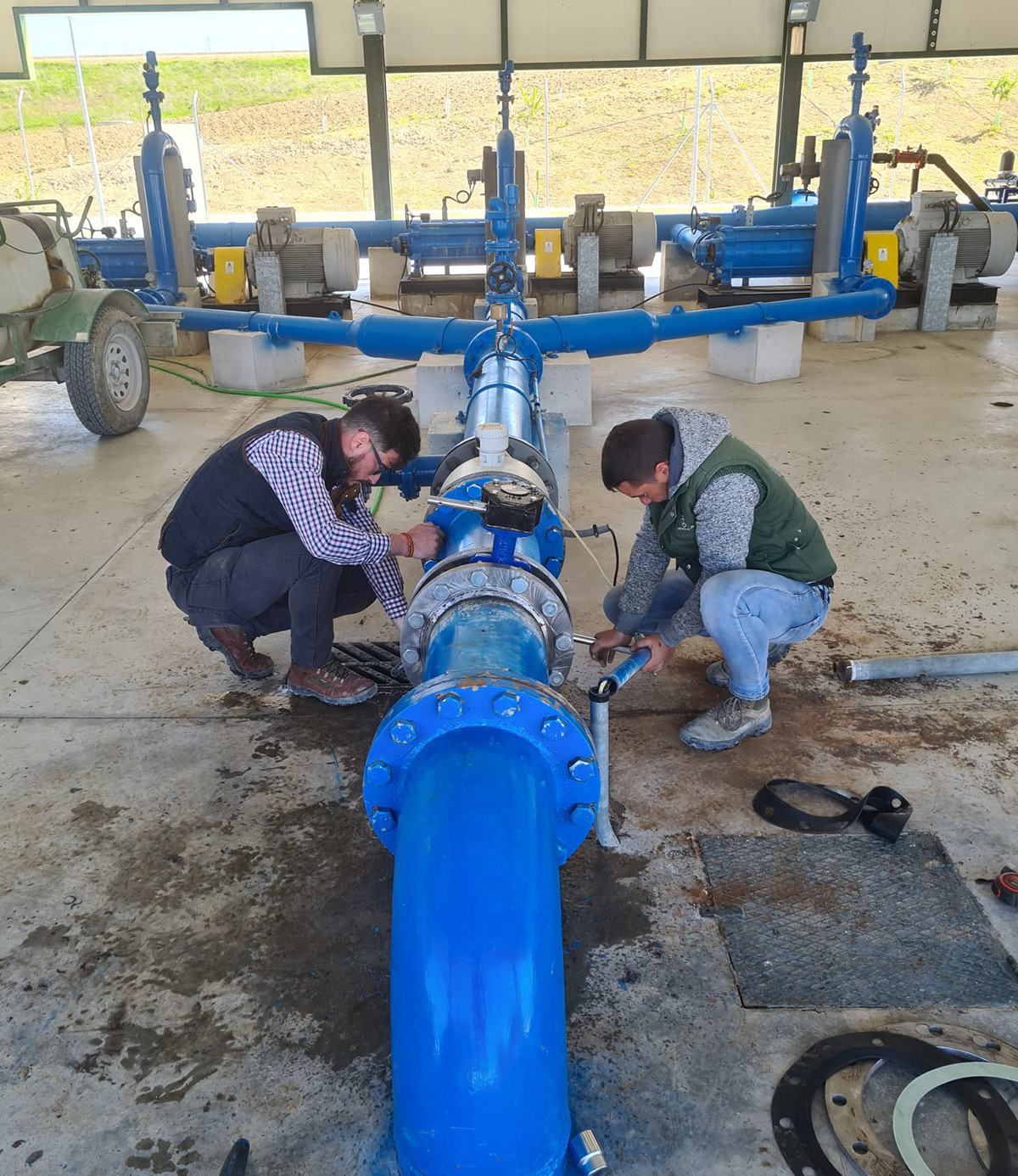 Agrónomos Arrebola instalación de riego